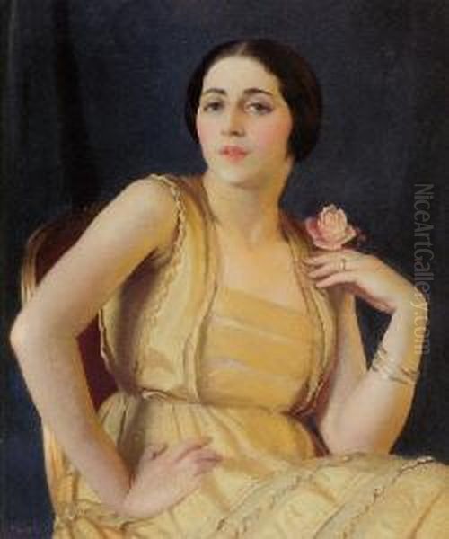 Little Russian Oil Painting by William Macgregor Paxton