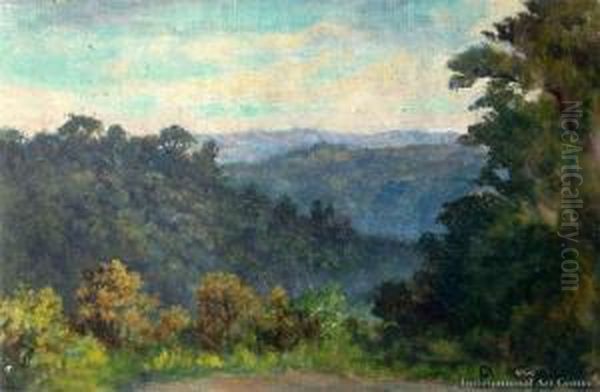 Henderson Valley Oil Painting by David Payne