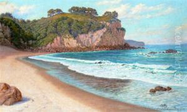 Falling Tide Near Whangamata Oil Painting by David Payne