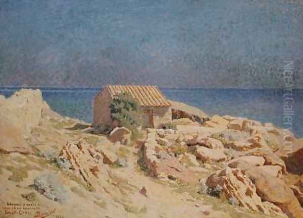 Roussillon Landscape 1889 Oil Painting by Georges-Daniel de Monfreid