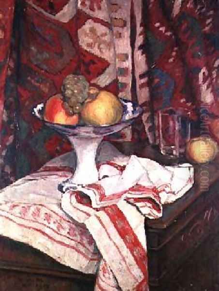 Still Life with Bowl of Fruit 1912 Oil Painting by Georges-Daniel de Monfreid