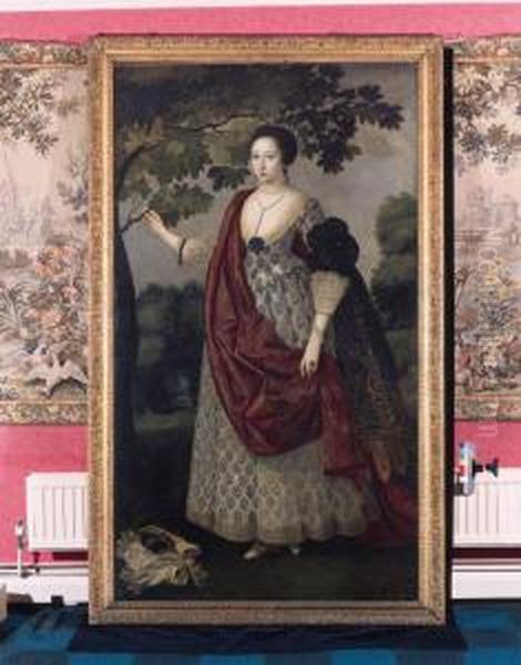 Portrait Of A Lady Said To Be Cecilia Oil Painting by Robert Peake