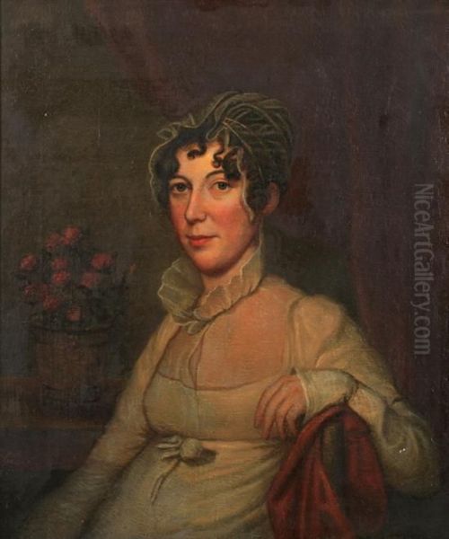 Portrait Of Elizabeth Morris Baker Oil Painting by Charles Willson Peale