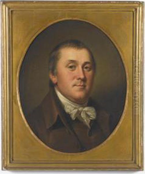 Portrait Of William Sansom Oil Painting by Charles Willson Peale