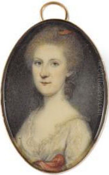 Mary Mcilvaine Bloomfield, Mrs. Joseph Bloomfield (1752-1818) Oil Painting by Charles Willson Peale