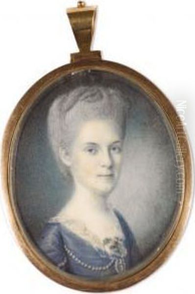 Mary Cox Morris, Wife Of General Jacob Morris (1759-1827) Oil Painting by Charles Willson Peale