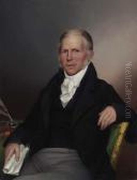 Portrait Of William Young Oil Painting by James Peale