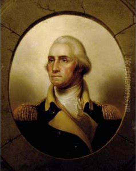 Portrait Of George Washington Oil Painting by Rembrandt Peale