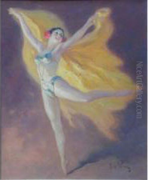 Danseuse Oil Painting by Rene Louis Pean