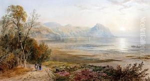 'penmaenmawr Bay, North Wales' And 'scene Ontaly-y-llyn, North Wales' Oil Painting by Cornelius Pearson