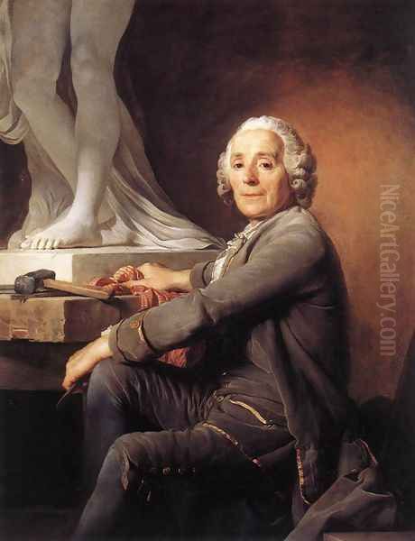 Christophe Gabriel Allegrain, Sculptor 1774 Oil Painting by Joseph Siffrein Duplessis