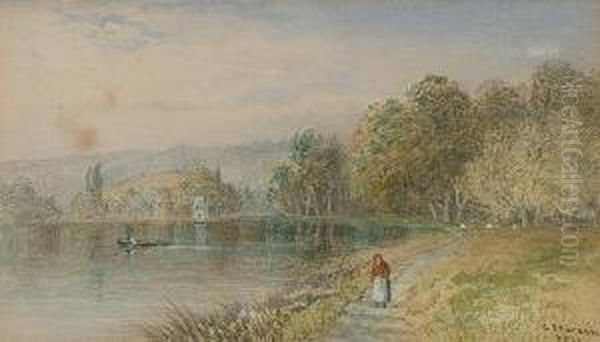 Temple Island - Henley-on-thames Oil Painting by Cornelius Pearson