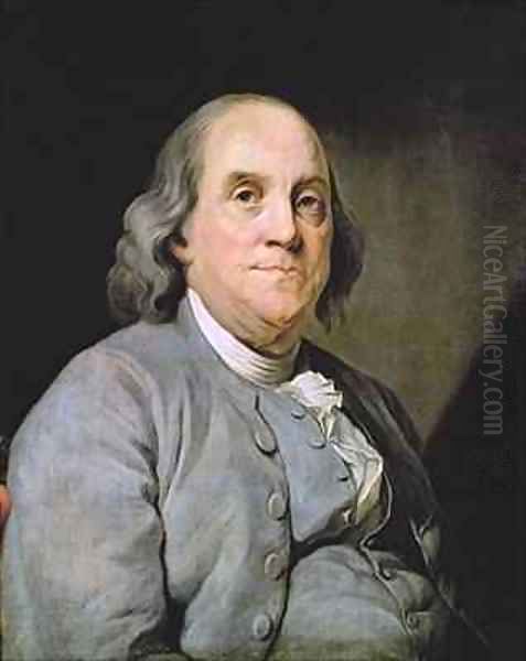 Portrait of Benjamin Franklin 2 Oil Painting by Joseph Siffrein Duplessis