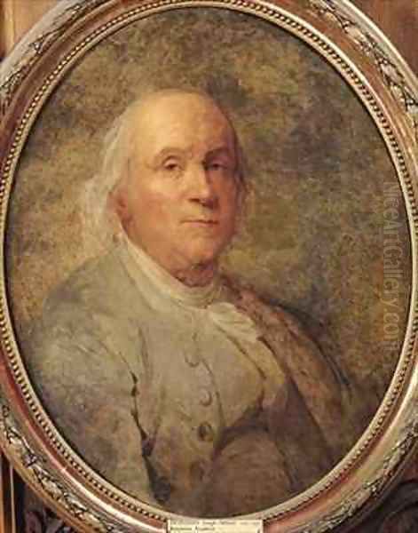 Portrait of Benjamin Franklin Oil Painting by Joseph Siffrein Duplessis