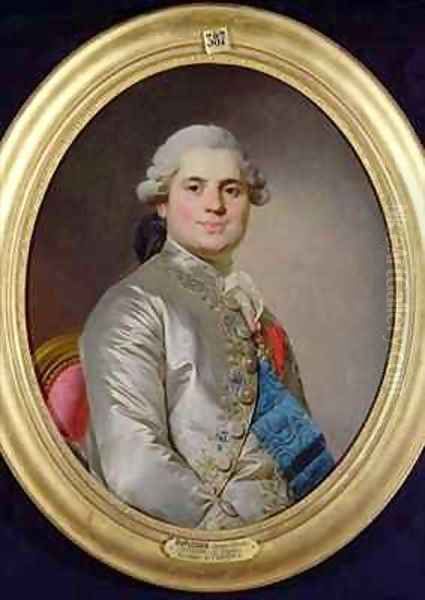 Louis de France 1755-1824 Comte de Provence Oil Painting by Joseph Siffrein Duplessis