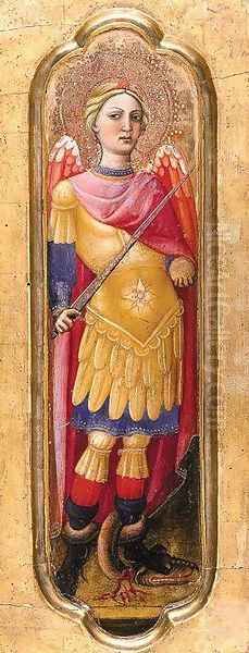 Archangel Michael Oil Painting by Alvaro Di Pietro (Pirez D'Evora)