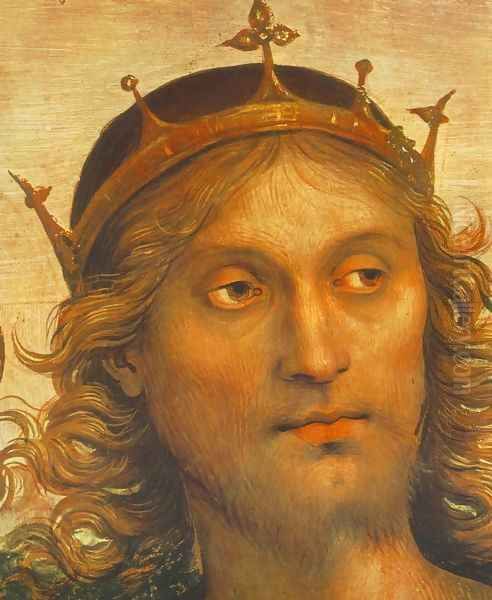 The Almighty with Prophets and Sybils (detail) 2 Oil Painting by Alvaro Di Pietro (Pirez D'Evora)