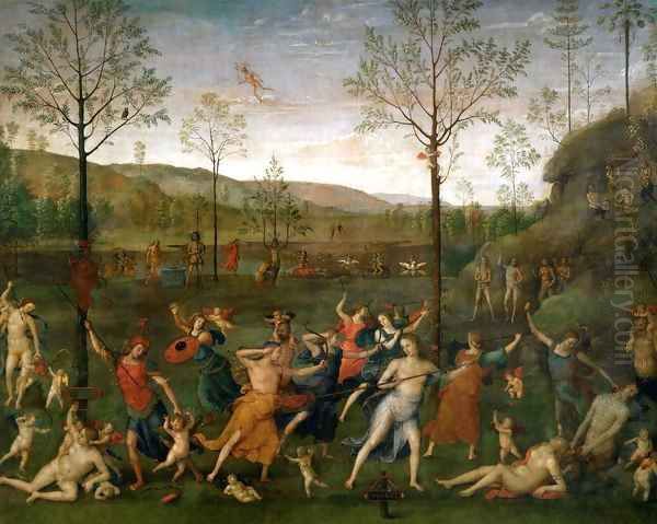 Combat of Love and Chastity Oil Painting by Alvaro Di Pietro (Pirez D'Evora)