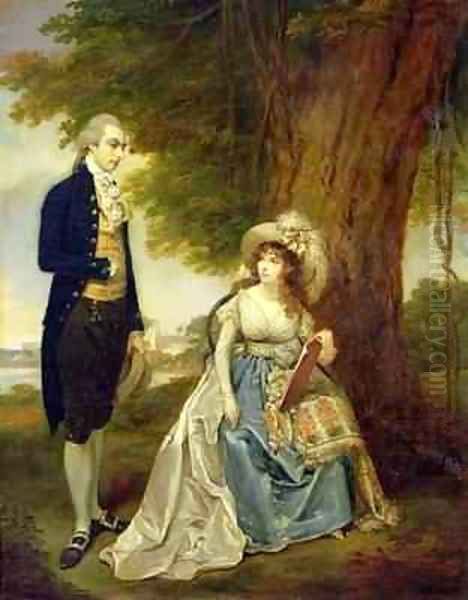 Mr and Mrs Fraser Oil Painting by Arthur William Devis