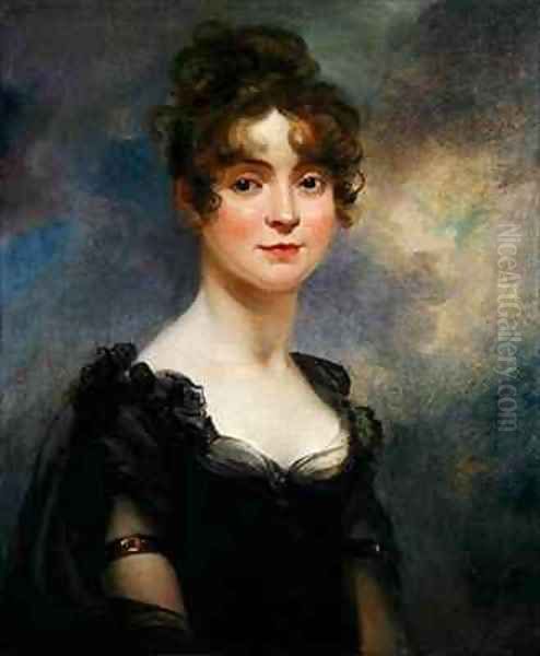 Portrait of Harriet Leonard Bull Oil Painting by Arthur William Devis