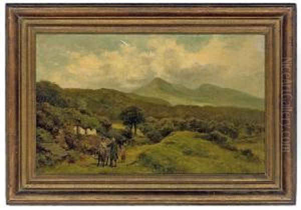 Near Aberglaslyn, Beddgelert Oil Painting by James Peel