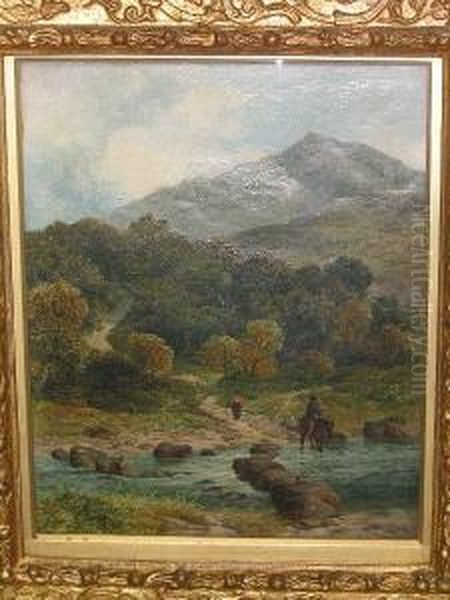 Across The River(?) Oil Painting by James Peel