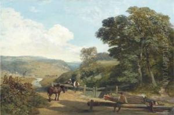 Canal View, Tormorden Vale Oil Painting by James Peel