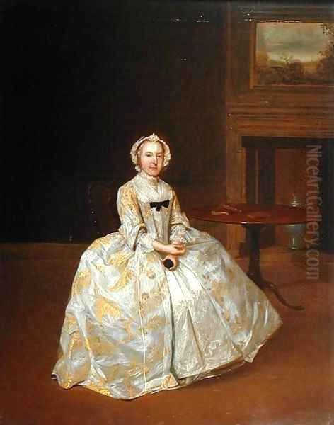 Portrait of Miss Elizabeth Hemyng 1738 42 Oil Painting by Arthur William Devis