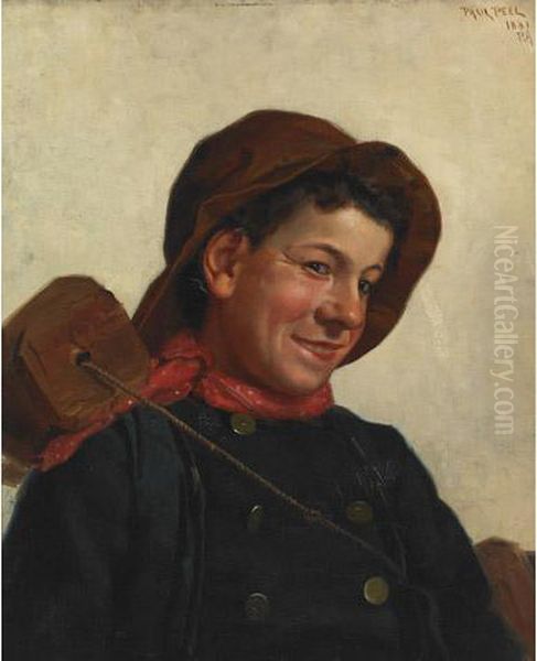 The Fisher Boy Oil Painting by Paul Peel