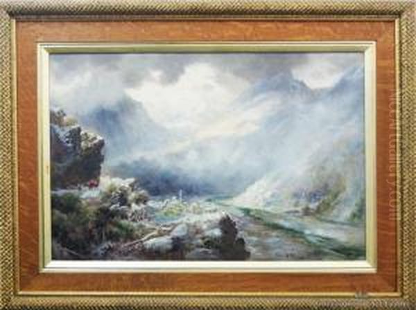 Porters Pass Oil Painting by James Peele