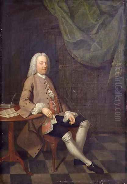 Portrait of John Orlebar 1740 Oil Painting by Arthur William Devis