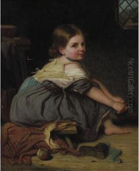 Dressing Myself Oil Painting by John Thomas Peele