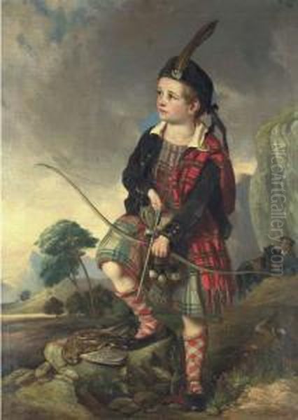 The Young Highlander Oil Painting by John Thomas Peele