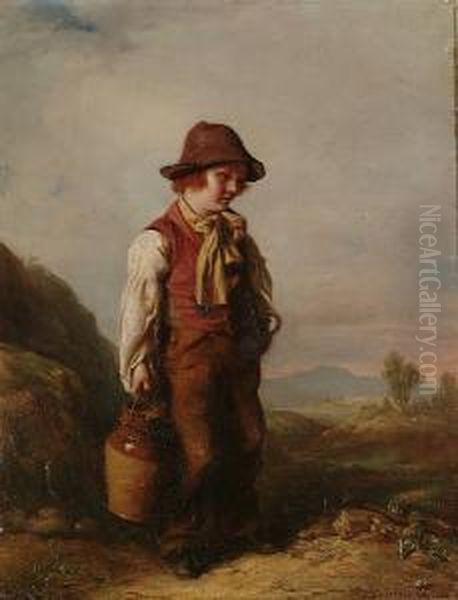 The Water Carriers Oil Painting by John Thomas Peele