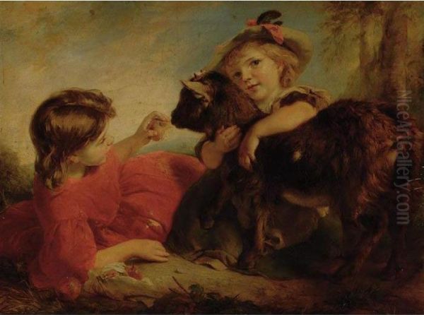 Children And Kid Oil Painting by John Thomas Peele