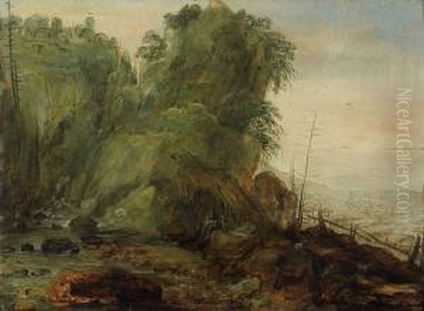 Paysage A L'ermite. Oil Painting by Gillis Egidius I Peeters