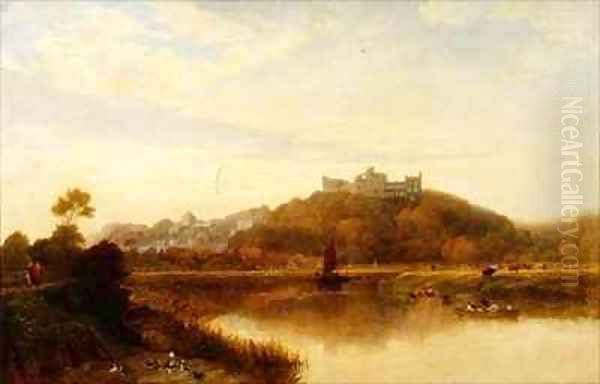 Arundel Castle Oil Painting by Edward Duncan