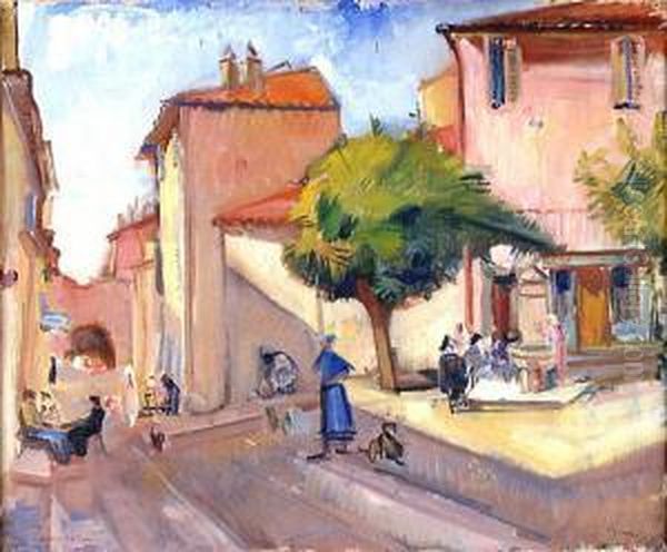 Pejzaz Z St. Tropez Oil Painting by Leonard Pekalski