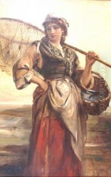 The Fisherman's Daughter Oil Painting by Thomas Kent Pelham