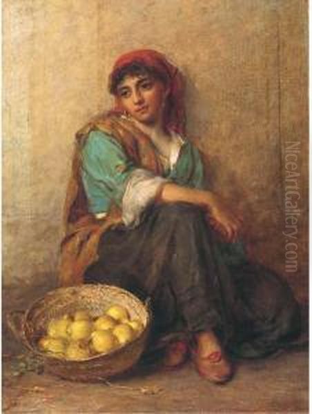 The Lemon Seller Oil Painting by Thomas Kent Pelham