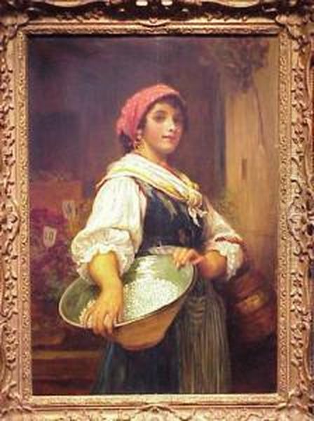 The Vegetable Seller Oil Painting by Thomas Kent Pelham