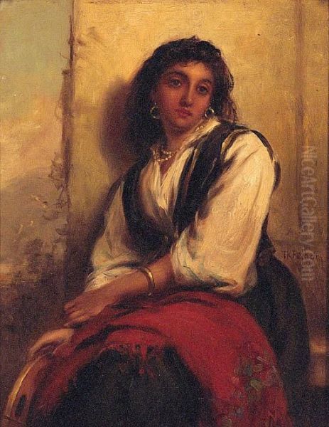 Deep In Thought Oil Painting by Thomas Kent Pelham