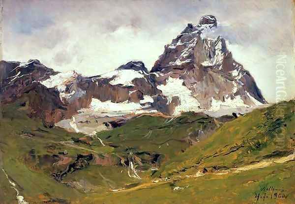 Lorenzo Delleani 1900 Oil Painting by Lorenzo Delleani