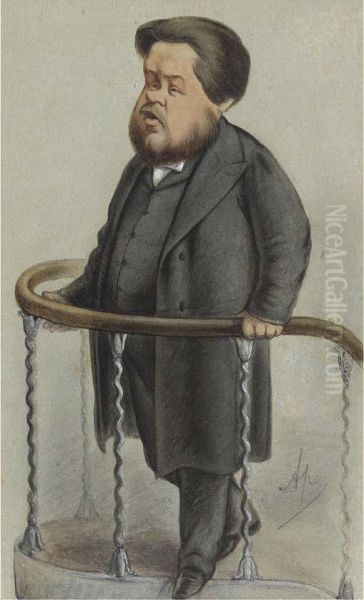 The Reverend Charles Haddon Spurgeon Oil Painting by Carlo Pellegrini