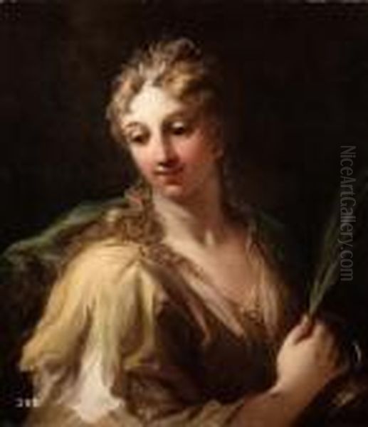 Santa Caterina Oil Painting by Giovanni Antonio Pellegrini