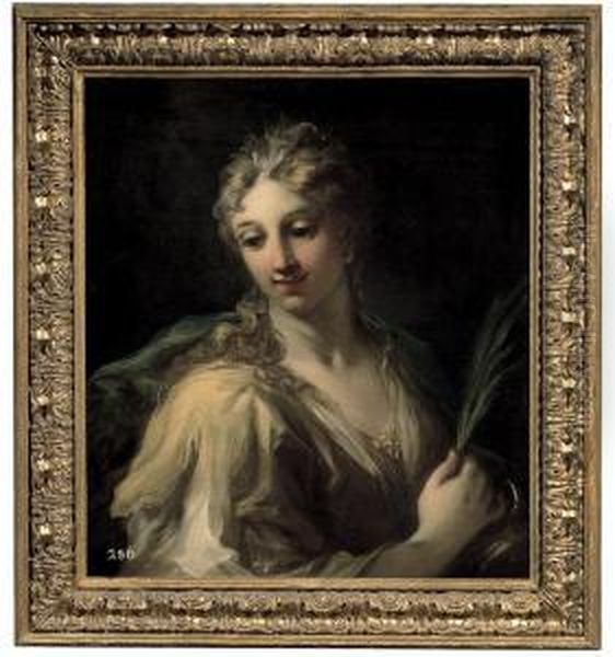 Santa Caterina Oil Painting by Giovanni Antonio Pellegrini