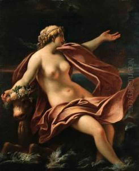 The Rape Of Europa Oil Painting by Giovanni Antonio Pellegrini