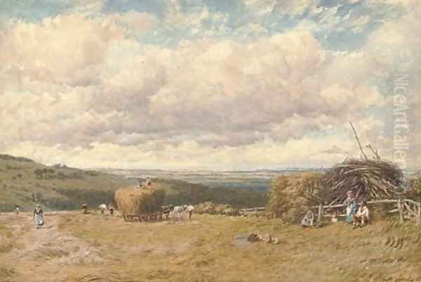 Gathering the harvest Oil Painting by John Henry Dearle