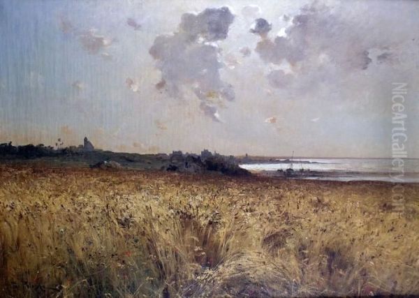 Paysage En Bord De Mer Oil Painting by Leon Germain Pelouse