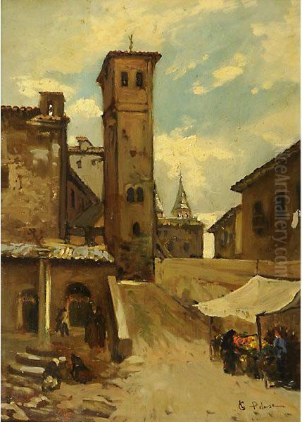 Al Mercato Oil Painting by Leon Germain Pelouse